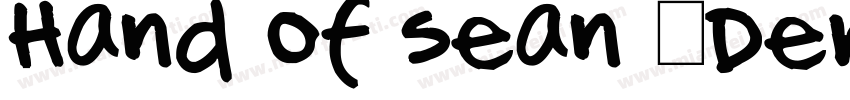Hand Of Sean (Demo) Regular字体转换